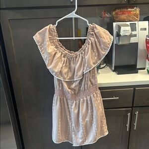 Charming Pink Romper with Ruffle Detail